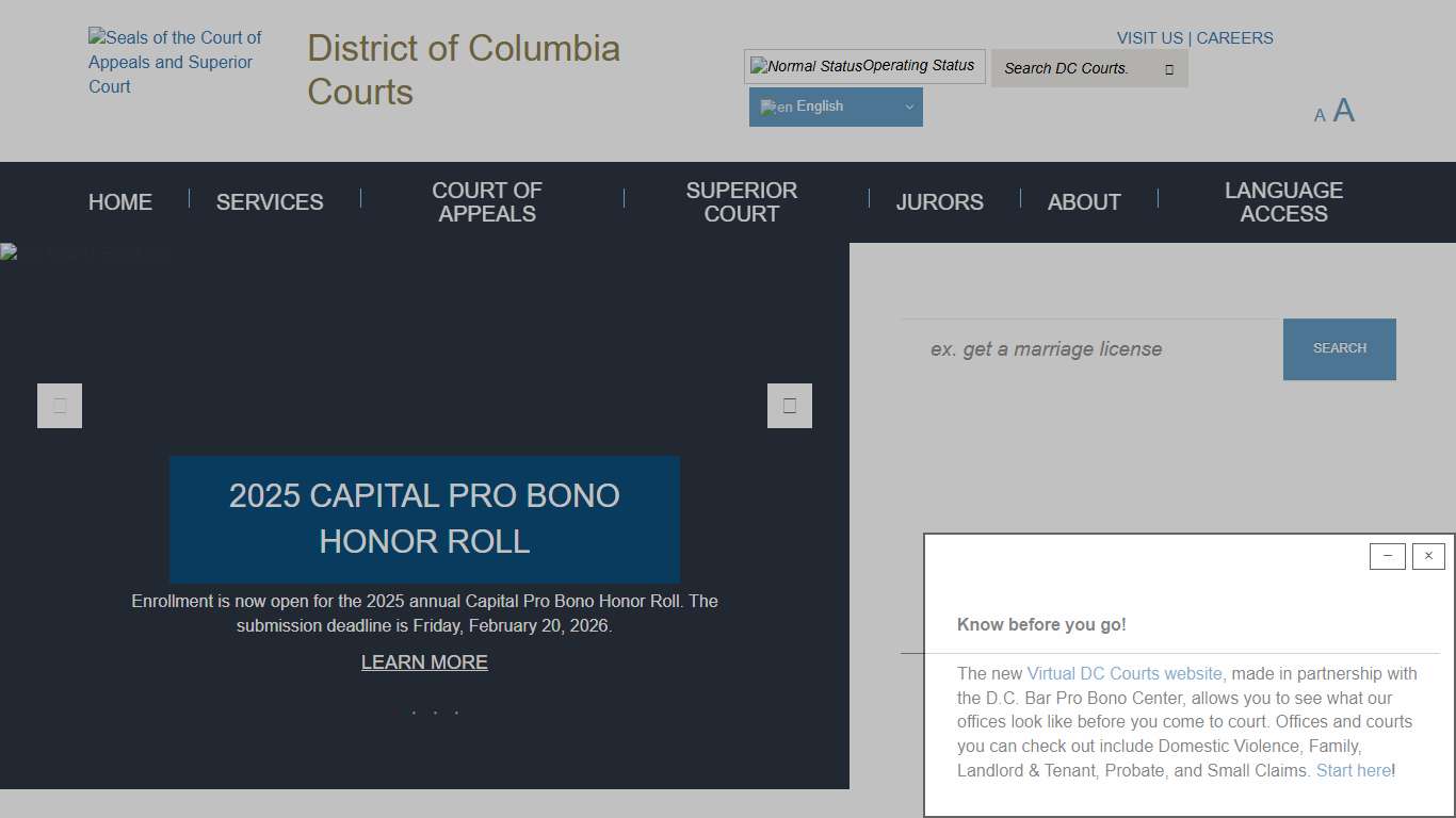 DC Courts Homepage | District of Columbia Courts
